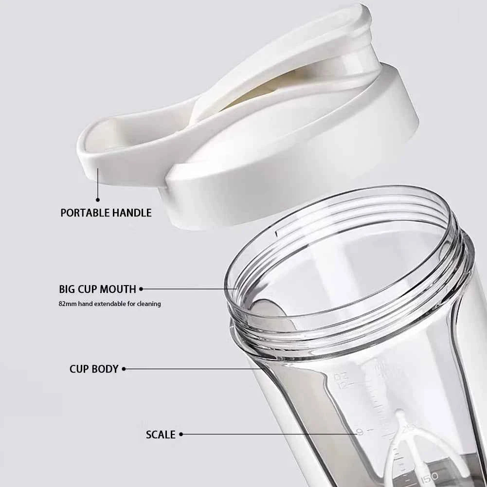 450ml Electric Mixing Cup - Portable Protein Shaker for On-the-Go Mixing